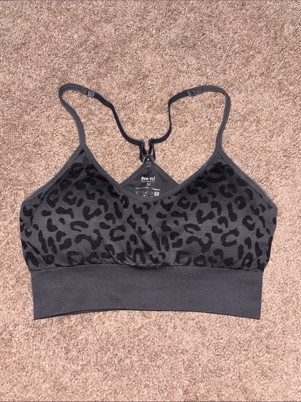 Pro Fit size M cheetah sports bra